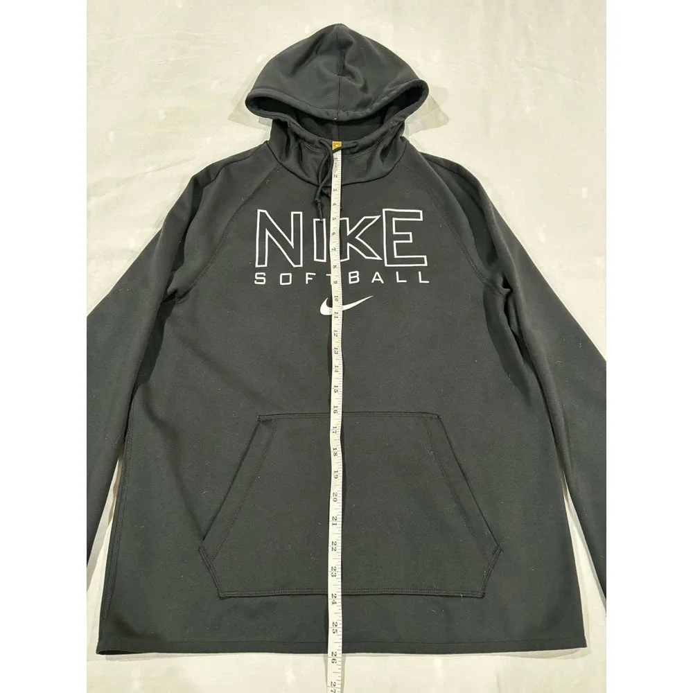 Nike Therma Fit‎ Black Softball Hoodie Hooded Pullover Athletic Men's Size S